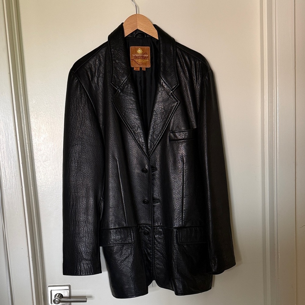 Size L: The Territory Ahead Black Leather Jacket